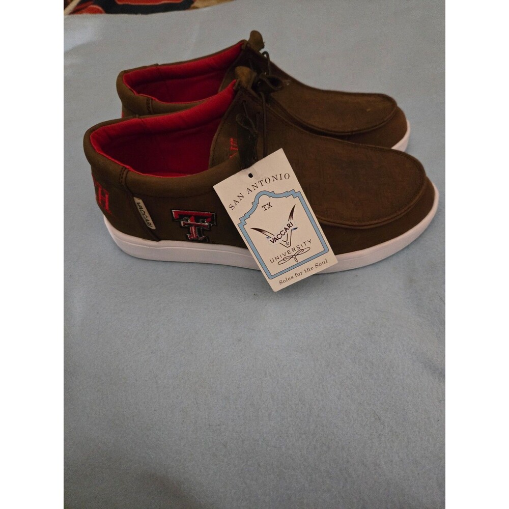 Vaccari Men's Sz 8 Texas Tech Shoes (LOC-83)